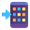 mobile phone with arrow